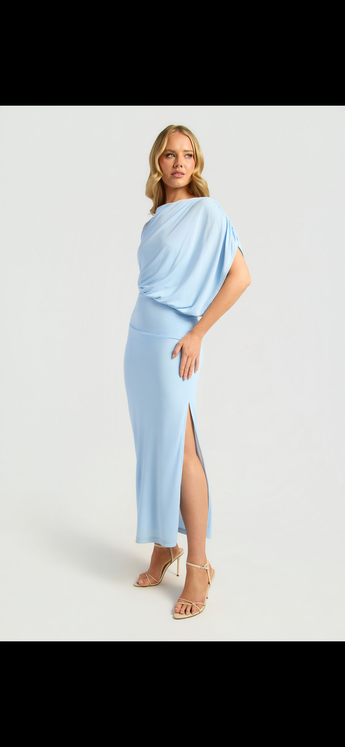 The Bluebell Cape Midi Dress