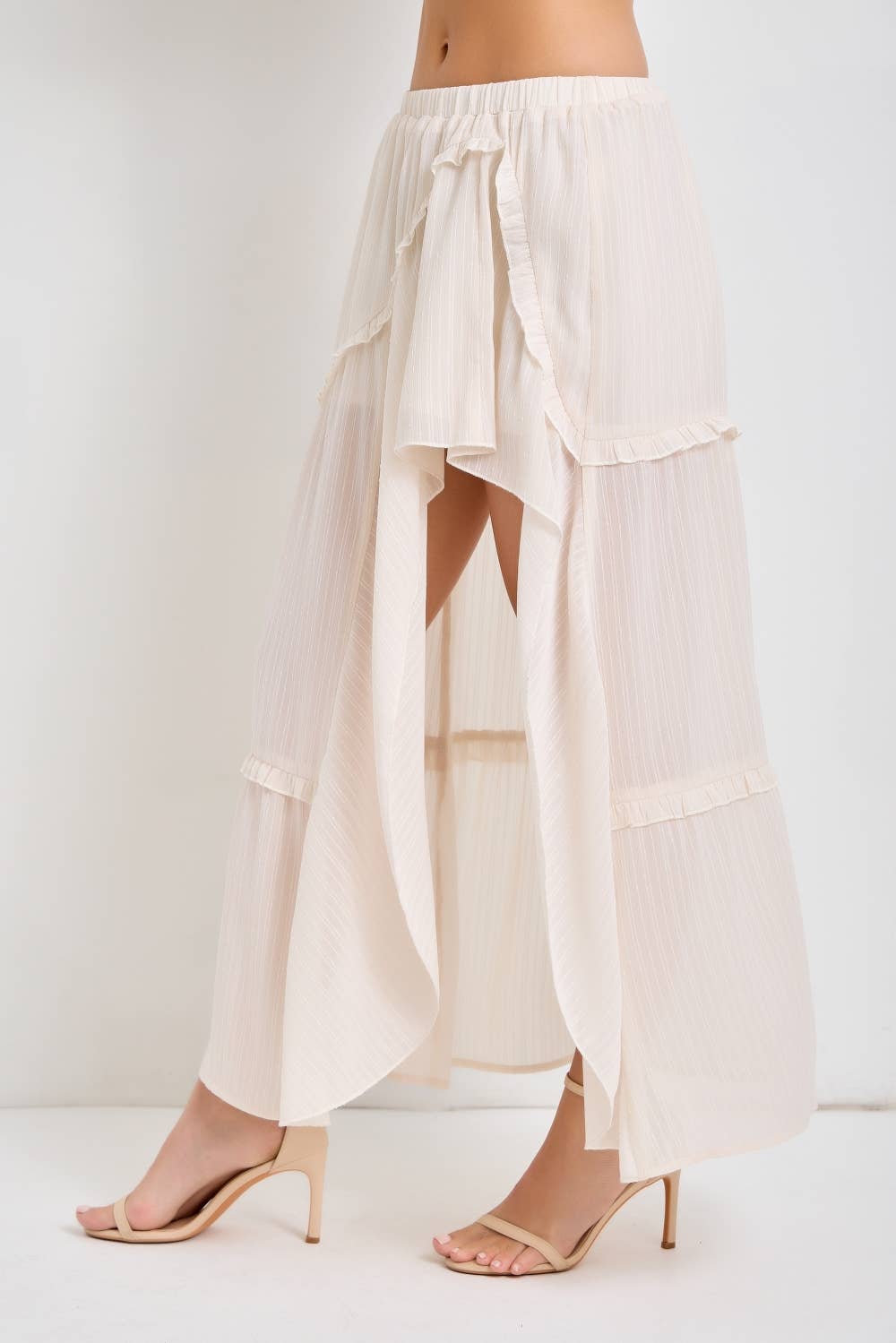 The Willow Ruffle Midi Skirt