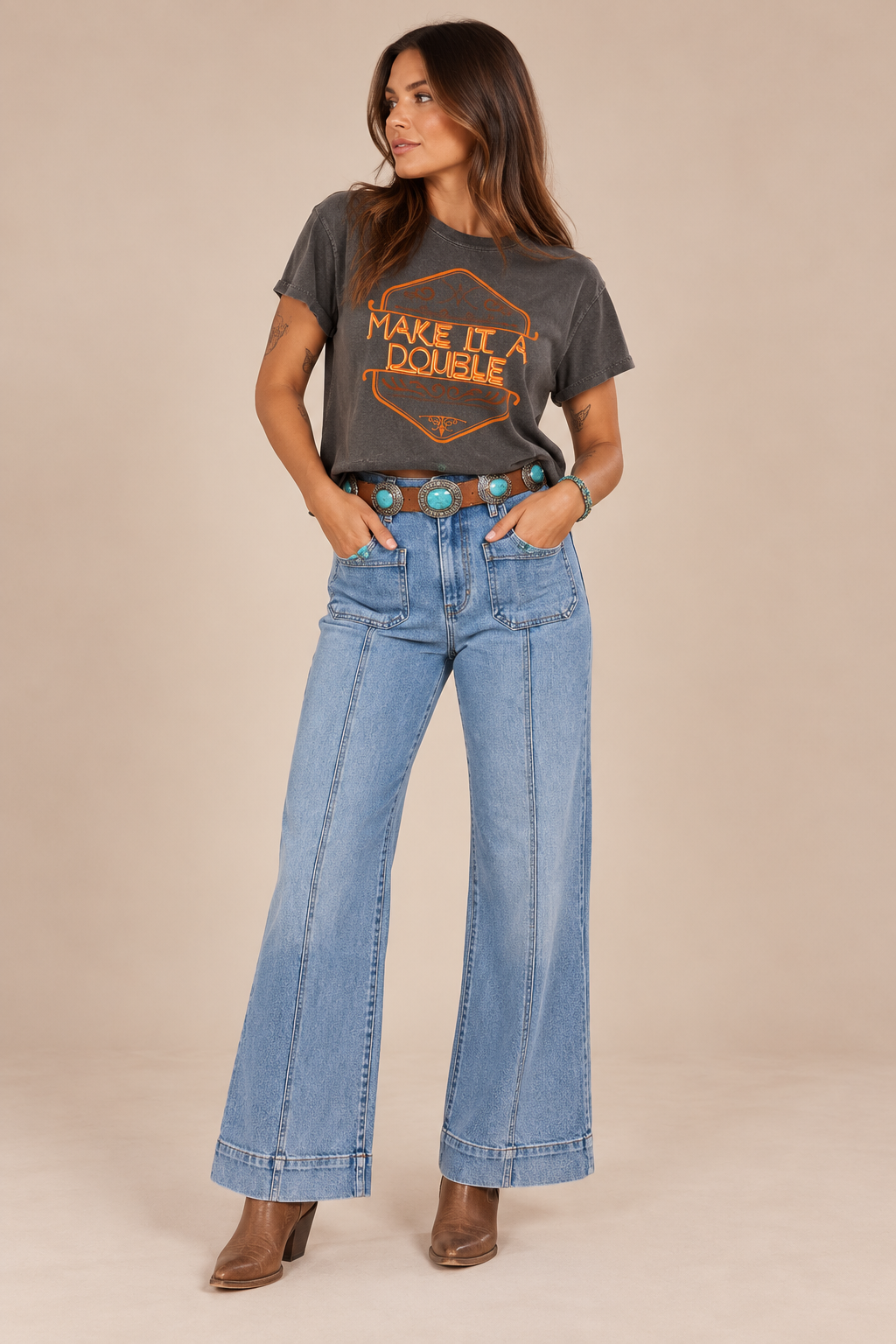 The Double Down Western Tee