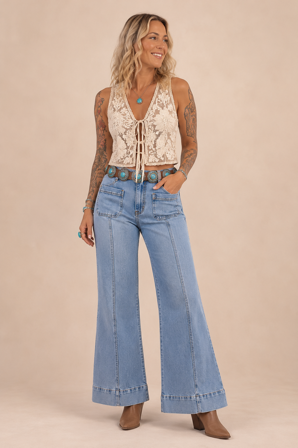 The Dakota Wide Leg Jeans