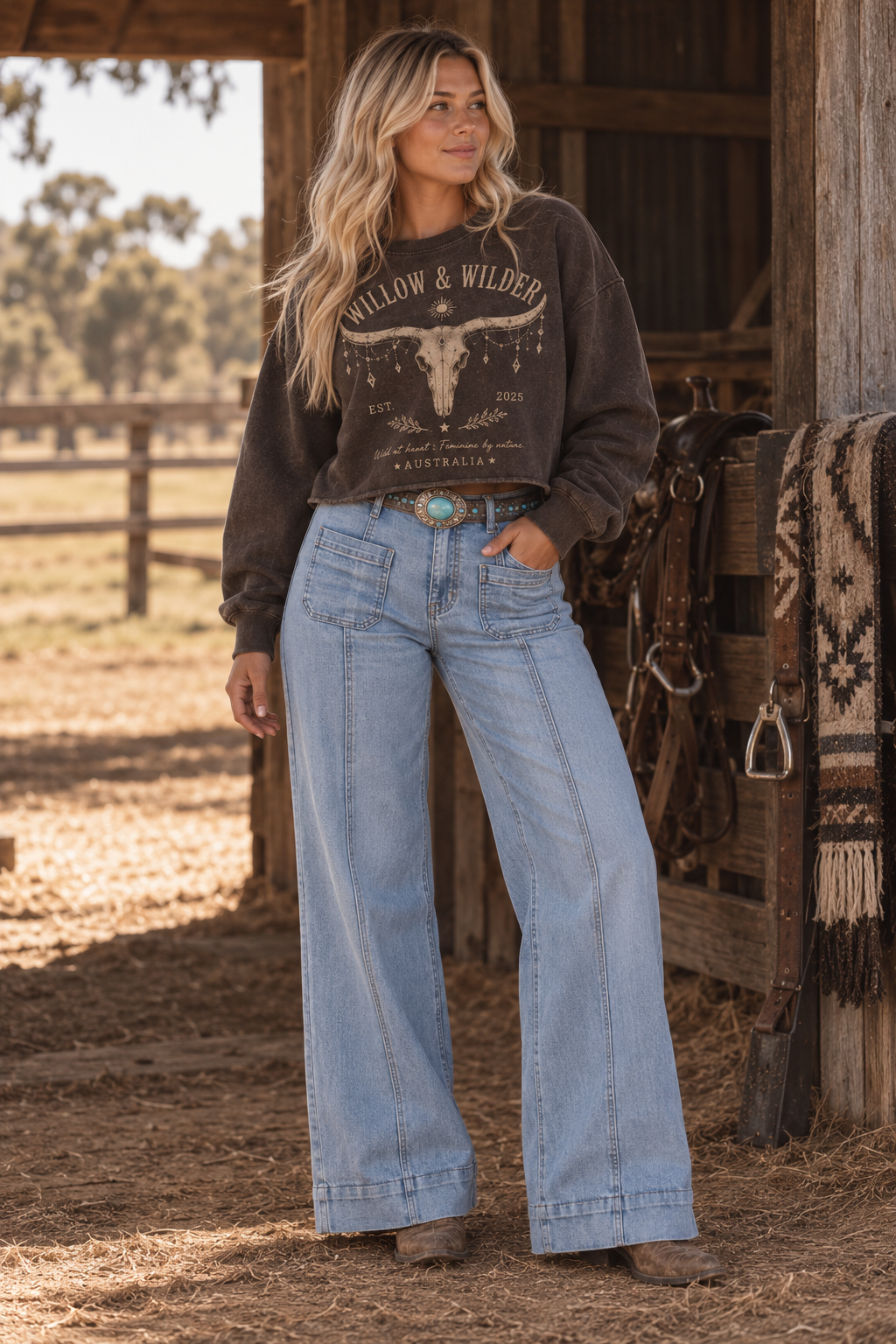 The Dakota Wide Leg Jeans