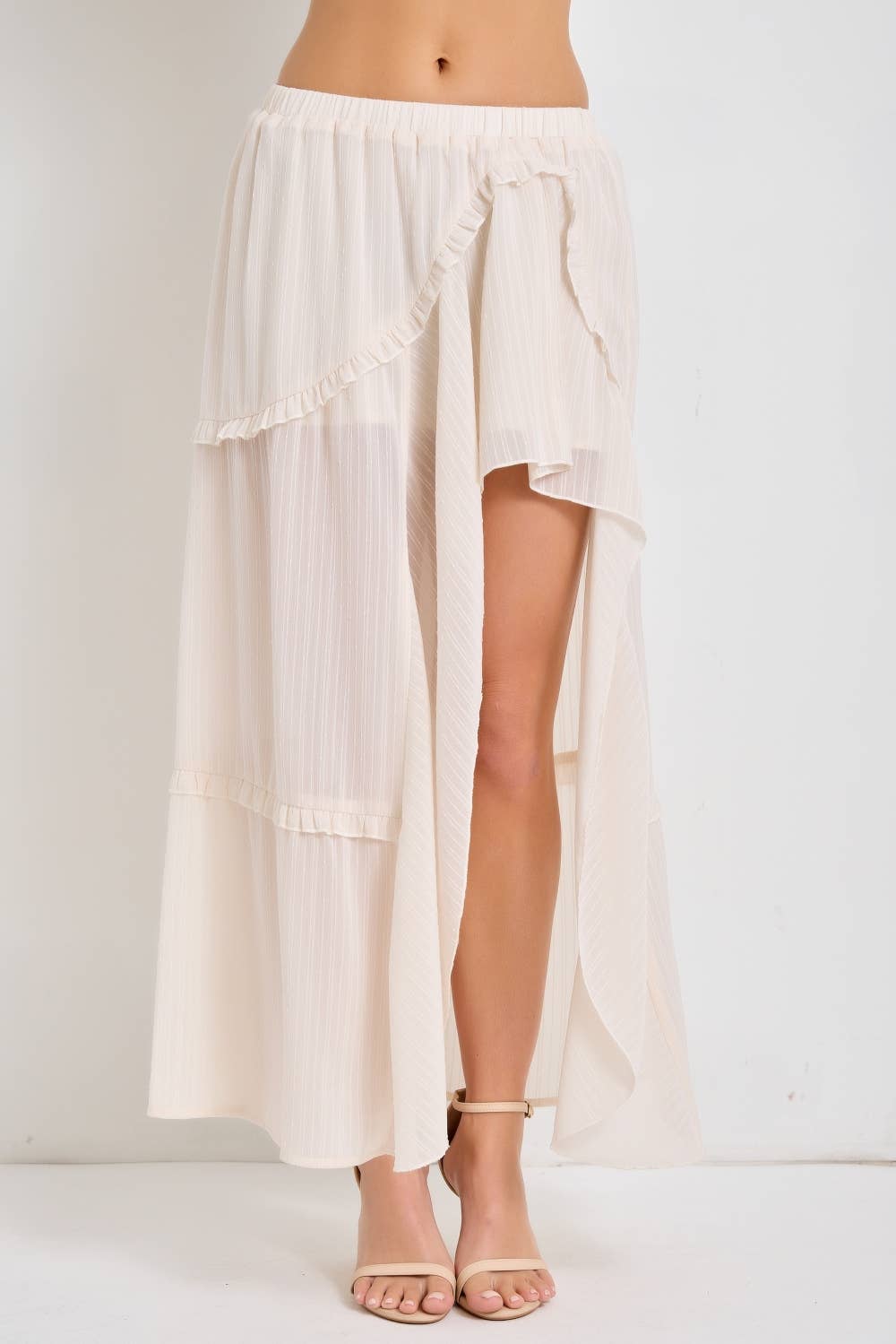 The Willow Ruffle Midi Skirt