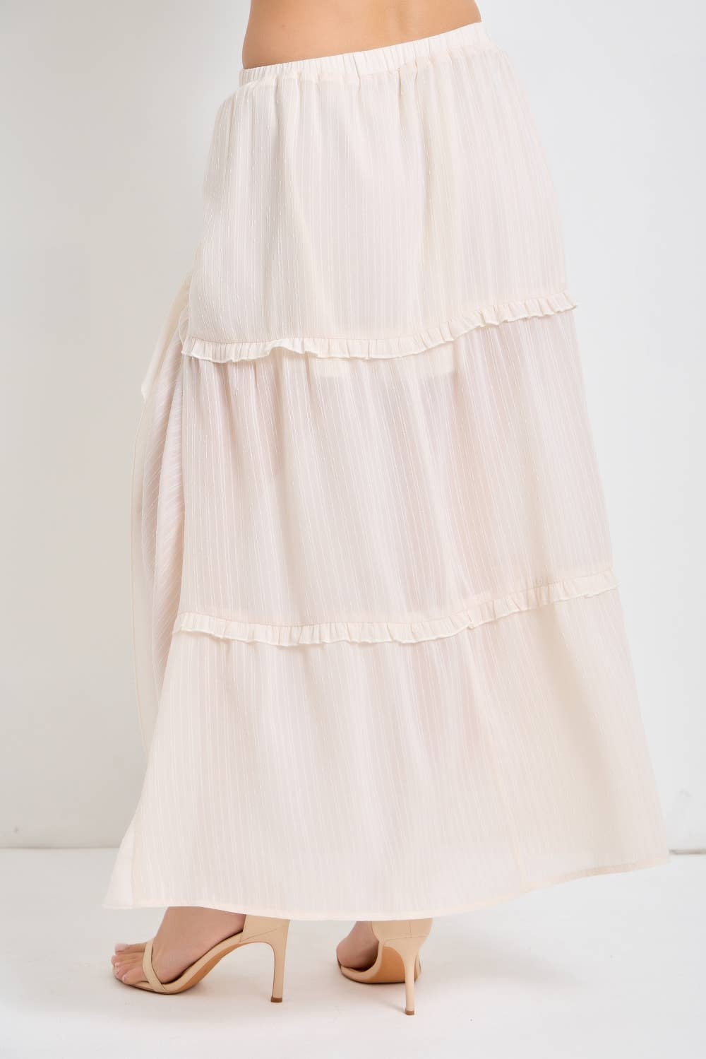 The Willow Ruffle Midi Skirt